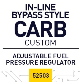 Custom In-Line Fuel Pressure Regulator with Return- 52503
