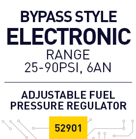 Fuelab 52902-4 Purple/Silver 25-90 PSI Electronic Fuel Pressure Regulator 