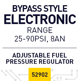 Fuelab 52902-4 Purple/Silver 25-90 PSI Electronic Fuel Pressure Regulator 