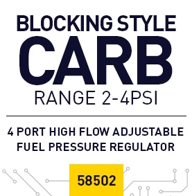 10AN Inlet 6AN Outlet Fuel Pressure Regulator 2-4 PSI - 58502