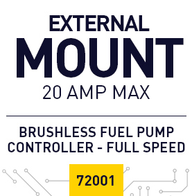 72001 - Externally Mounted Electronic DC Brushless Fuel Pump Controller