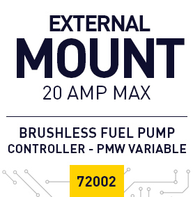 72002 - Externally Mounted Electronic DC Brushless Fuel Pump Controller