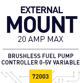 72003 - Externally Mounted Electronic DC Brushless Fuel Pump Controller